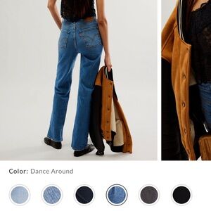 Levi’s Ribcage High Rise Blue Jeans